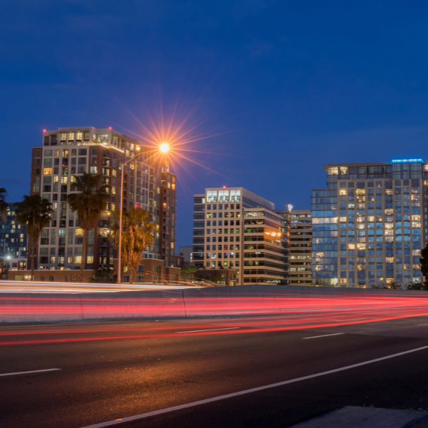 san jose city night view
